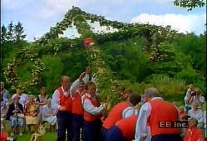 Celebrate the summer solstice with the Swedes in the Scandinavian Midsommar holiday maypole tradition