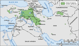 Kurdish settlement in southwestern Asia