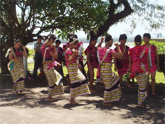 Mishmi dancers in traditional dress