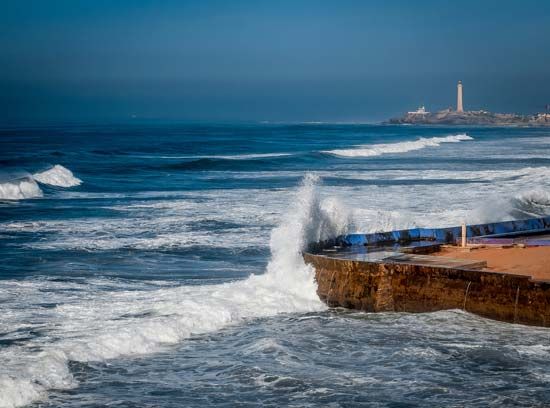 Casablanca, Morocco: coastline