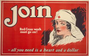 American Red Cross: recruitment poster