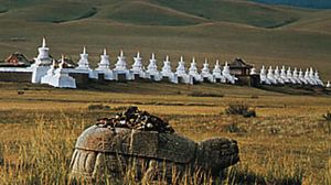 Mongolia: ancient stone tortoise