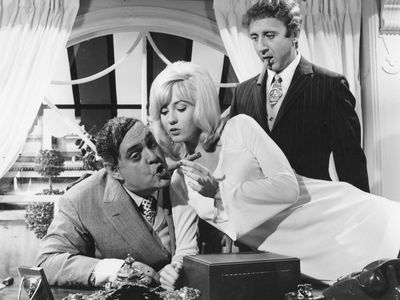 Zero Mostel, Lee Meredith, and Gene Wilder in The Producers