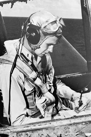 Navy pilot George Bush