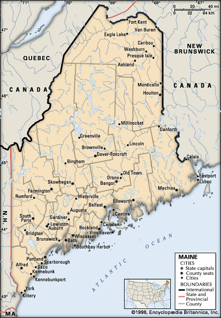 map of Maine