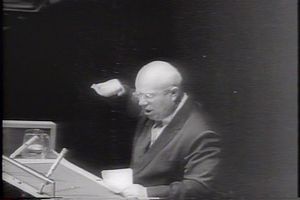 Witness the resignation of Nikita Khrushchev, premier of the Soviet Union, 1964