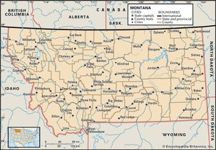 map of Montana