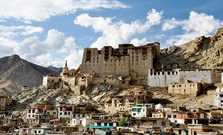 Leh, India: palace of the kings of Ladakh