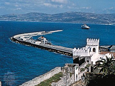 Tangier: old town port and ramparts