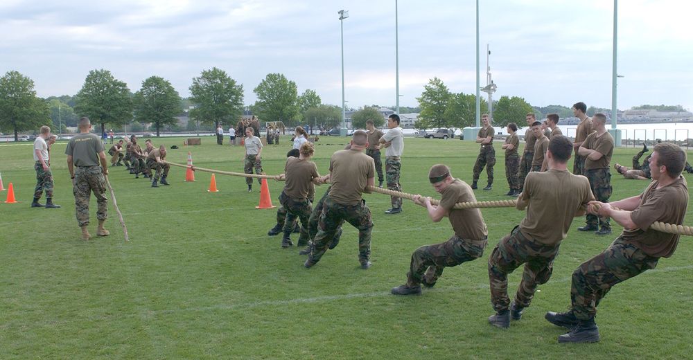 Tug-of-war at the U.S. Naval Academy, Annapolis, Md., 2005.