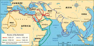 Ibn Baṭṭūṭah's voyages