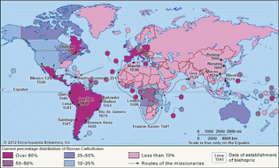 spread of Roman Catholicism