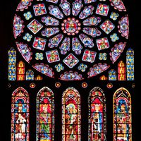 Chartres Cathedral: stained-glass rose window