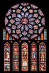 Chartres Cathedral: stained-glass rose window