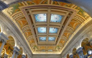 Library of Congress: ceiling of the Great Hall