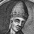 Anastasius II (died 498) pope from 496 after a 16th century illustration