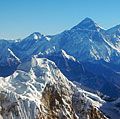 The Himalayas, Nepal (Himalayan, mountains, aerial, snow-capped, snow, covered)