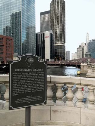 memorial Eastland plaque in Chicago