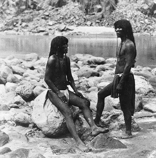 Mojave men, photograph by Timothy O'Sullivan, c. 1871.