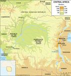 Elevations of Central Africa