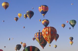 hot-air balloons