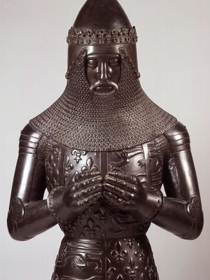 Edward the Black Prince, electrotype from effigy in Canterbury cathedral, c. 1376; in the National Portrait Gallery, London