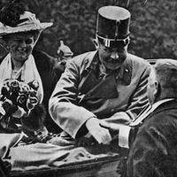 Archduke Franz Ferdinand and his wife, Sophie, duchess of Hohenberg