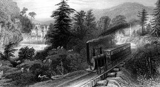 Early railroad in New York