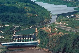 Congo River: hydroelectric dam at Inga Falls