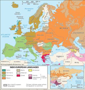 Indo-European languages in contemporary Eurasia