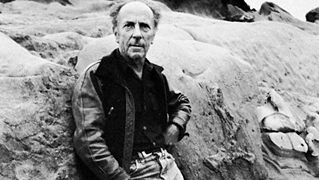 Edward Weston at Point Lobos, 1945, photograph by Imogen Cunningham.