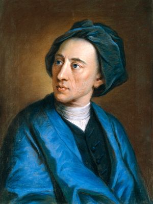 Portrait of poet Alexander Pope