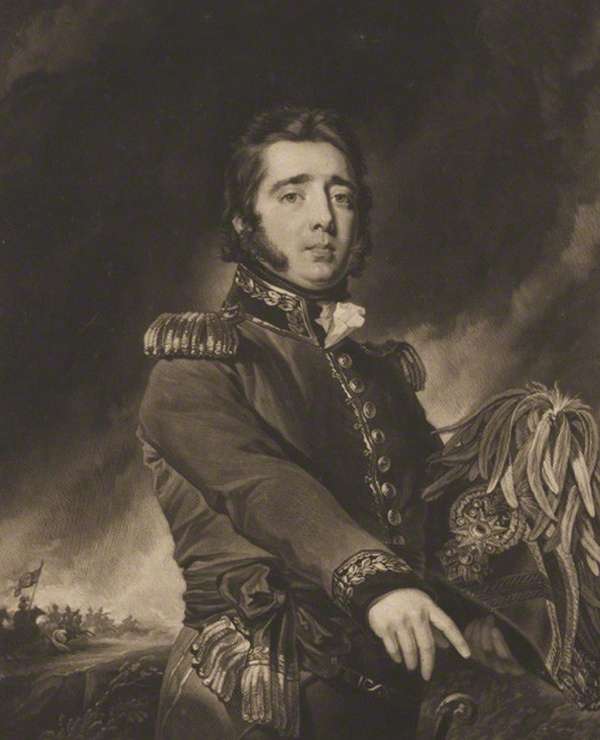 Portrait of Gregor MacGregor (1786-1845), mezzotint by Samuel William Reynolds, after Simon Jacques Rochard, c. 1820-1835. (Poyais)