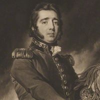 Portrait of Gregor MacGregor (1786-1845), mezzotint by Samuel William Reynolds, after Simon Jacques Rochard, c. 1820-1835. (Poyais)