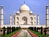 Taj Mahal, Agra, India. UNESCO World Heritage Site (minarets; Muslim, architecture; Islamic architecture; marble; mausoleum)