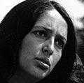 American singer and political activist Joan Baez performing at the Civil Rights March on Washington, D.C., August 28, 1963. Photo by Rowland Scherman. See Content Notes.