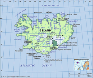 physical features of Iceland