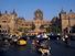 Blurred motion outside Victoria Station in Mumbia, India. Central Station Mumbai, Mumbai CST, Victoria Terminus, Chhatrapati Shivaji Terminus.