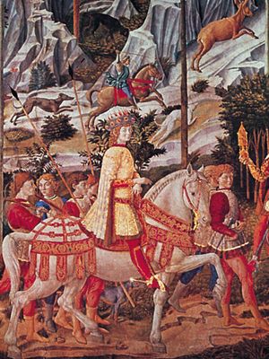 Benozzo Gozzoli: detail of Procession of the Magi