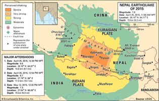 Nepal earthquake of 2015