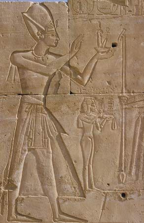 Relief sculpture from Luxor or Karnak area, Egypt.