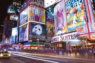 billboards in Times Square