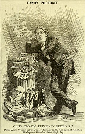 Cartoon of Oscar Wilde