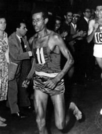 Marathon runner Abebe Bikila