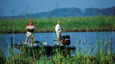 Bass fishing in Charles county, Md.