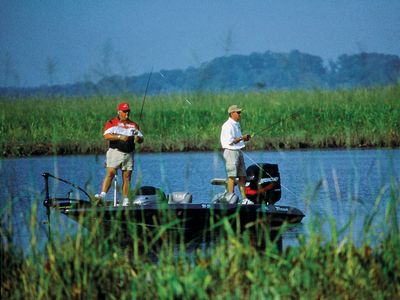 Bass fishing in Charles county, Md.