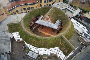 aerial view of the Globe