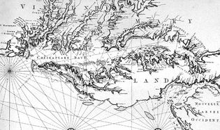 Maryland and surrounding colonies, c. 1700