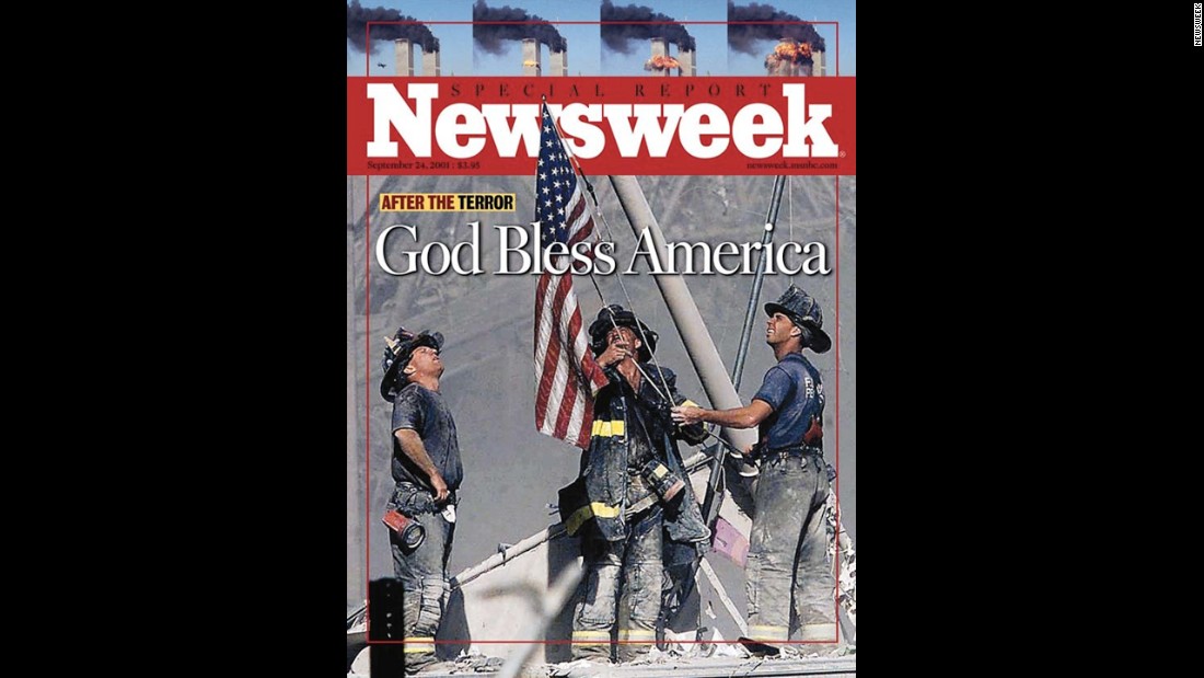 Newsweek features Franklin&#39;s photo on its cover on September 24, 2001.