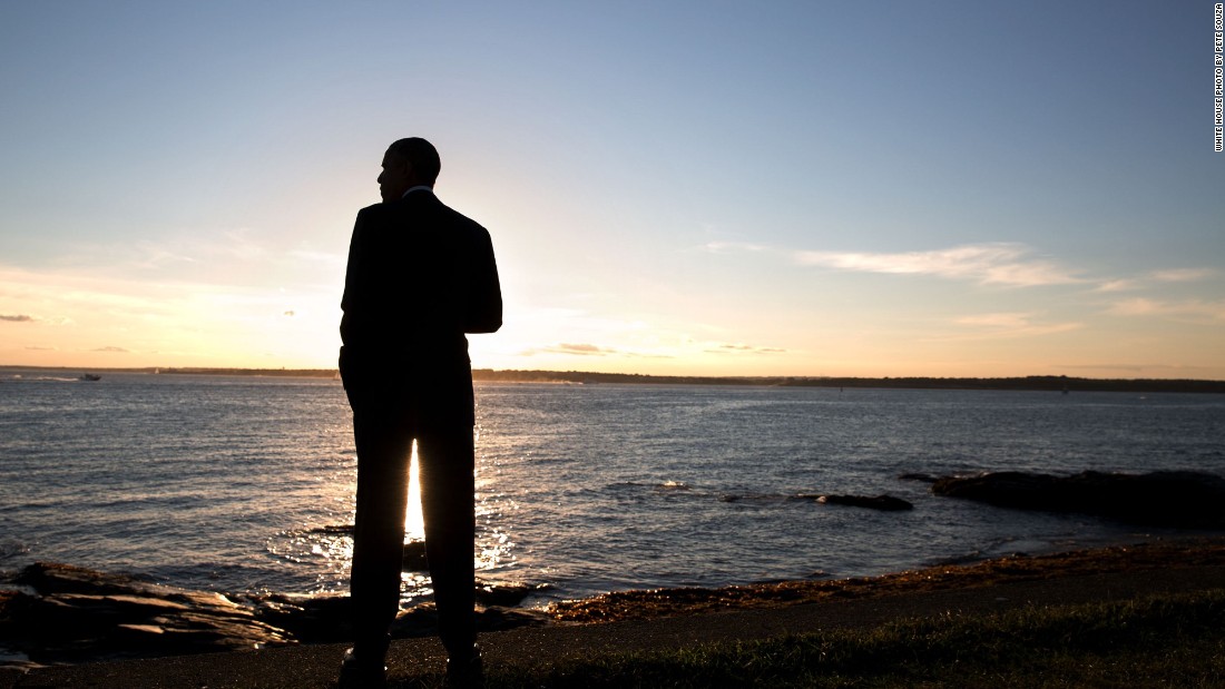 Viewing the ocean at Brenton Point in Newport, Rhode Island, on August 29, 2014. 